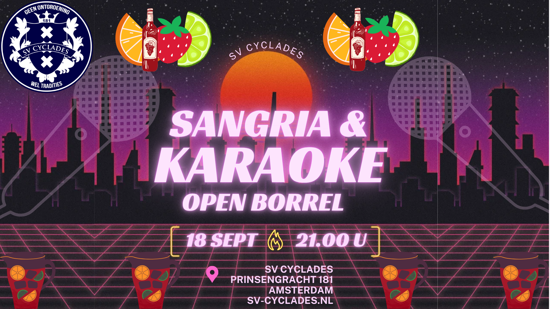 Openborrel: Sangria en Karaoke